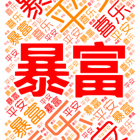 Word2art Wallpapers-平安 喜乐 暴富